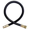 1/4 x 180" Female Weld Thread (9/16-18 LH) - Male NPT - Type I Nitrile Rubber Natural Gas Hose Assembly w/Regulator  I4C120FWGR360POLHN