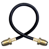 1/4 x 120" Male POL (CGA510) - Type I Nitrile Rubber Natural Gas Hose Assembly - No Excess Flow  I4C120POLNEPOLNE