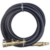 1/4 x 144" Female QD Coupler - Male QD Nipple - Type I Nitrile Rubber Natural Gas Hose Assembly  I4C144QDCQDN