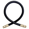 1/4 x 24" Male NPT - Type I Nitrile Rubber Natural Gas Hose Assembly  I4C24MP4MP4