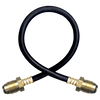 1/4 x 30" Male POL (CGA510) - Type I Nitrile Rubber Natural Gas Hose Assembly - No Excess Flow  I4C30POLNEPOLNE