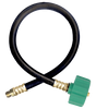 1/4 x 36" Male 45° SAE Inverted Flare - Female QCC1 - Type I Nitrile Rubber Natural Gas Hose Assembly  I4C36MI4QCC