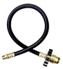 1/4 x 36" Male NPT - Male POL (CGA510) - Type I Nitrile Rubber Natural Gas Hose Assembly  I4C36MP4POLHW