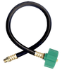 1/4 x 18" Male 45° SAE Inverted Flare - Female QCC1 - Type I Thermoplastic Natural Gas Hose Assembly  I4TC18MI4QCC