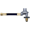 5/16 x 60" Female 45° SAE - Male POL (CGA510) - Type I Low Pressure Thermoplastic Natural Gas Hose Assembly - w/#60 Orifice Regulator  I5LTC60GRPOL60HW