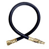 3/8 x 360" Female 45° SAE -  Male QD Nipple - Type I Nitrile Rubber Natural Gas Hose Assembly  I6C360FS6QDN