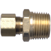 5/8 x 1/2" Lead Free Brass Poly Tube Compression w/Fixed Insert - Male NPT Connector  LF-468-10D