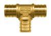 3/4" Lead Free Brass Pex Hose Barb Tee  LF-PEX-123-14