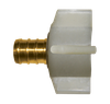 1/2 x 1/2" Lead Free Brass PEX Hose Barb - Female NPT Swivel Adapter  LF-PEX-126SPN-10D