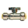 1/2 x 3/8" Lead Free Brass CTS - CTS Straight Reducing Shut Off Valve  LF-WSBF62-108
