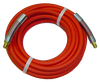 1/2 x 3/8" x 50' Red PVC Air Hose Assembly w/Spring Guard  PAR6RED-50C-SG