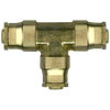 1/4" Brass DOT Push-To-Connect Tee  PC1464-4