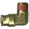 3/8 x 1/2" Brass DOT Push-To-Connect - Male NPT 90° Elbow  PC1469-6D
