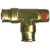 1/4 x 1/4 x 1/4" Brass DOT Push-To-Connect - Male NPT - Push-To-Connect Tee  PC1471-4B