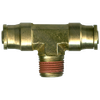 1/2 x 1/2 x 3/8" Brass DOT Push-To-Connect - Push-To-Connect - Male NPT Tee  PC1472-8C