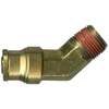 3/8 x 1/4" Brass DOT Push-To-Connect - Male NPT 45° Elbow  PC1474-6B