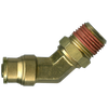 3/4 x 3/4" Brass DOT Push-To-Connect - Male NPT Swivel 45° Elbow  PC1474SW-12E