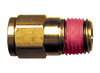 1/4 x 3/8" Brass Push-To-Connect - Male NPT Connector  PC68-4C