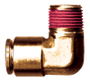 1/2 x 1/4" Brass Push-To-Connect - Male NPT 90° Elbow  PC69-8B