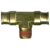1/4 x 1/4 x 1/4" Brass Push-To-Connect - Push-To-Connect - Male NPT Tee  PC72-4B