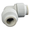 1/2" JG® White Polypropylene CTS Twist Lock 90° Elbow  PEI0320