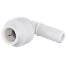 1/2" JG® White Polypropylene CTS Twist Lock - Male Stem 90° Elbow  PEI222020