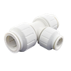 3/4 x 3/4 x 1/2" JG® White Polypropylene CTS Twist Lock Reducing Tee  PEI3028A