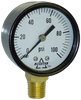0-100 PSI  - 1-1/2" Dry - Steel Case - Brass Stem Mount - Pressure Gauge  PG-100SD15