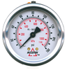 0-160 PSI  - 2-1/2" Liquid Filled - Stainless Case - Brass Center Back Mount - Low Temp - Pressure Gauge  PG-160CG25LT