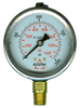 0-2000 PSI  - 2-1/2" Liquid Filled - Stainless Case - Brass Stem Mount - Pressure Gauge  PG-2000SG25