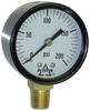 0-200 PSI  - 2" Dry - Steel Case - Brass Stem Mount - Pressure Gauge  PG-200SD2