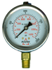 0-3000 PSI  - 2-1/2" Liquid Filled - Stainless Case - Brass Stem Mount - Pressure Gauge  PG-3000SG25