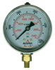 0-3000 PSI  - 4" Liquid Filled - Stainless Case - Brass Stem Mount - Pressure Gauge  PG-3000SG4