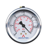 30-0 VAC  - 2" Dry - Stainless Case - Brass Stem Mount - Vacuum Gauge  PG-30CGV25