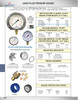 30-0-30 VAC/PSI  - 2" Liquid Filled  - Stainless Case - Brass Center Back Mount - Vacuum/Pressure Gauge  PG-30V30CG25