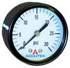 0-60 PSI  - 1-1/2" Dry - Steel Case - Brass Center Back Mount - Pressure Gauge  PG-60CD15