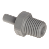 3/8 x 1/4" JG® Grey Acetal Male Stem - Male NPT Adapter  PI051222S