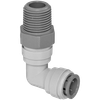 1/4 x 1/4" JG® Grey Acetal Push-To-Connect - Male NPT Swivel 90° Elbow  PI090822S