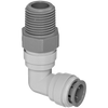 3/8 x 1/8" JG® Grey Acetal Push-To-Connect - Male NPT Swivel 90° Elbow  PI091221S
