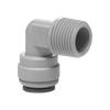 3/8 x 1/4" JG® Grey Acetal Push-To-Connect - Male NPT 90° Elbow  PI481222S
