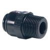 6mm x 1/4" JG® Black Acetal Push-To-Connect - Male BSPT Connector  PM010602E