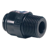 6mm x 1/8" JG® Black Acetal Push-To-Connect - Male BSPT Connector  PM010611E