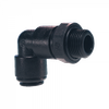 6mm x 1/8" JG® Black Acetal Push-To-Connect - Male BSPP Swivel 90° Elbow  PM090611E