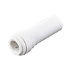 3/8 x 1/4" JG® White Polypropylene Male Stem Adapter - Push-To-Connect Reducer  PP061208W