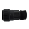 3/8 x 1/2" JG® Black Polysulfone CTS Twist Lock - Male NPT Connector Connector  PSEI011624E