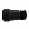 1/2 x 3/4" JG® Black Polysulfone CTS Twist Lock - Male NPT Connector Connector  PSEI012026E