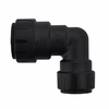 3/4 x 1/2" JG® Black Polysulfone CTS Twist Lock 90° Reducing Elbow  PSEI212820E