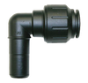 3/4" JG® Black Polysulfone Male Stem - CTS Twist Lock 90° Elbow  PSEI222828E