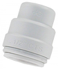 1/2" JG® White Polysulfone CTS Twist Lock Sealing End Cap  PSEI4620