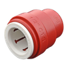 1/2" JG® Red Polysulfone CTS Twist Lock Sealing End Cap  PSEI4620R